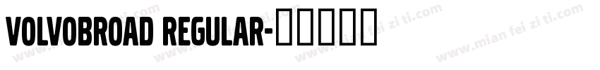 VolvoBroad Regular字体转换
